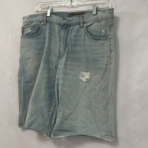 STANDARD CLOTH LOOSE FIT JEANS SHORTS 100% COTTON‎ SIZE 32